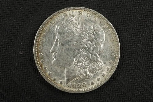 NobleSpirit (JL) 1890 O Morgan Silver Dollar AU About Uncirculated w Toning