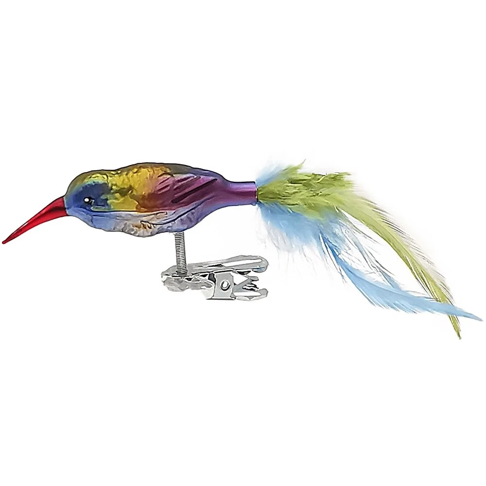 Clip di simulazione su girocollo di natale uccello carino festivo decorazione dell'albero di natale piuma artificiale ornamento per uccelli 2025
