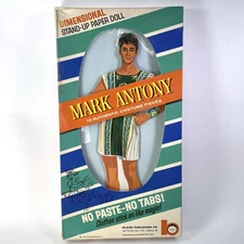Vintage 1963 Mark Antony • Dimensional StandUp Paper Doll • 13 Costume Pcs • NIB