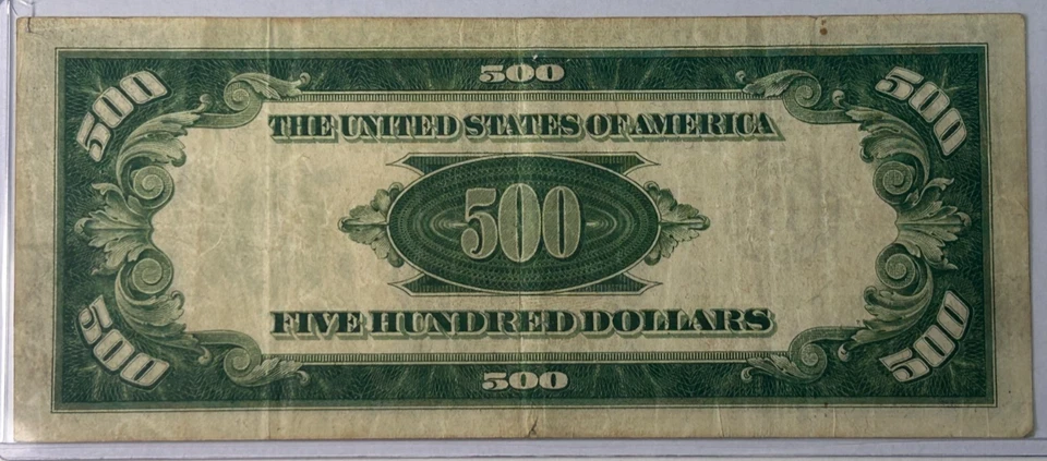 1934 $500 Federal Reserve Note New York - Image 2 of 4