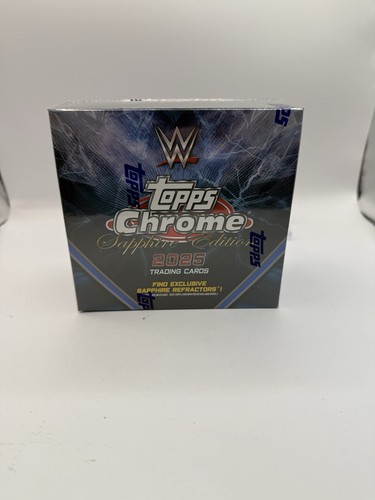 2025 Topps Chrome Sapphire Edition WWE Hobby Box Factory Sealed IN HAND