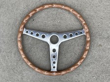 VOLANTE IN LEGNO 340 mm Torino AUTO EPOCA BARCHETTA FIAT ALFA ROMEO LANCIA