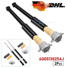 2x STOßDÄMPFER +DOMLAGER +PROTECTION KIT HINTEN FÜR AUDI A1 8X VW FOX POLO 9N 6R