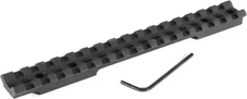 EGW Savage Round Back Short Action Picatinny Rail SHORT ACTION - 0 MOA, Black 