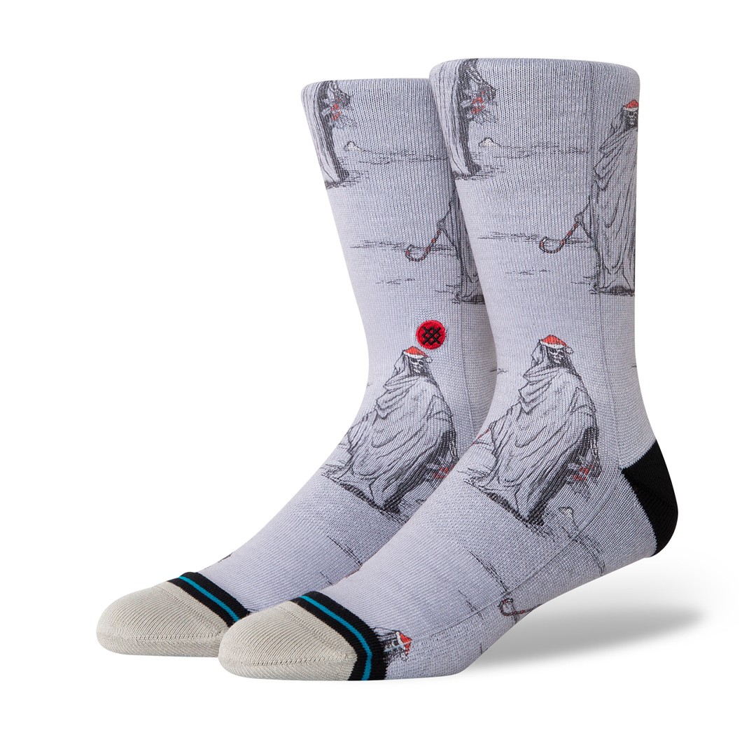 Носки Stance Happy Holideath Classic Crew Socks серые с графическим принтом 3790₽