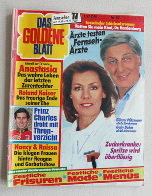 Das goldene Blatt 52/1987   Heinz Schenk / C. Kaiser / Gottschalk / G. Pfitzmann