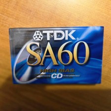 TDK SA 60 Blank Audio Cassette Tape SEALED New IEC TYPE II High Position Japan