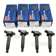 OEM Denso x4 Ignition Coils 90919-02244 673-1307 For Toyota Camry Corolla RAV4