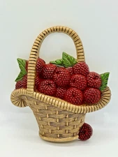 Burwood Products Co 1985 Kitchen Decor - BASKET OF BERRIES Wall Decor