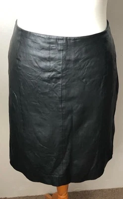 MONSOON - kurzer Rock aus weichem Leder SCHWARZ Größe 16 - Bild 1 von 4