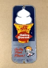 VINTAGE DAIRY QUEEN ICE CREAM PORCELAIN GASOLINE GAS OIL SODA POP  PUMP SIGN