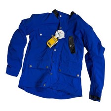 Giacca Impermeabile Blu Protezioni CE Uomo Touring Waterproof Per Moto Scooter L