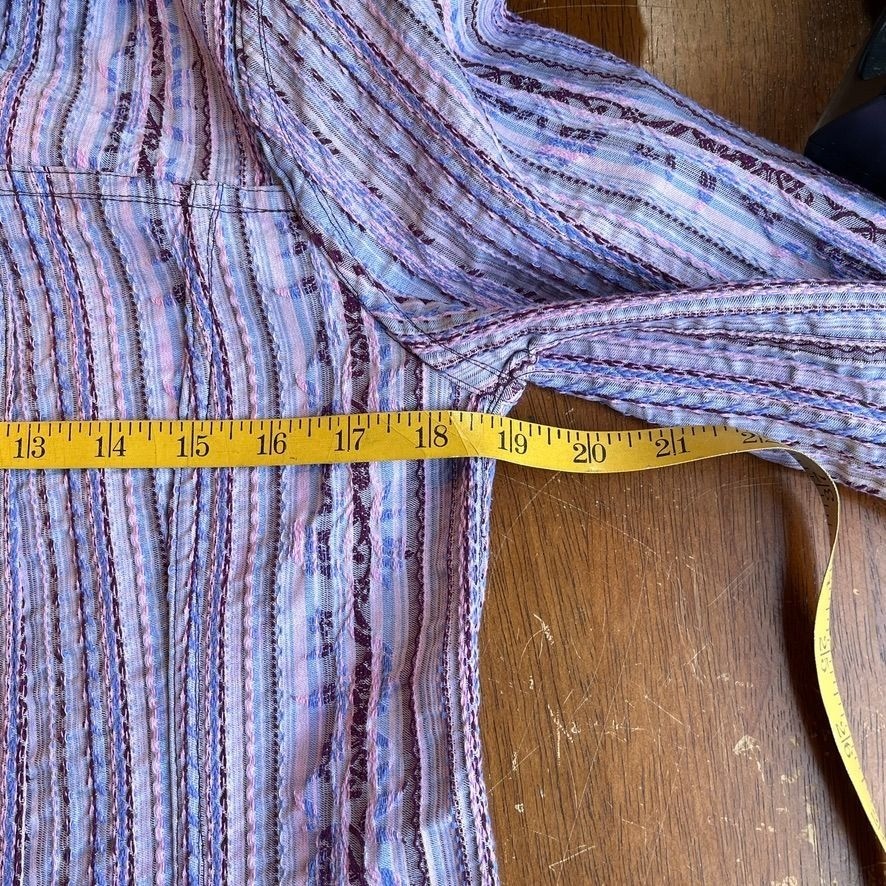 Reversible Embroidered Button Front Jacket Womens… - image 8