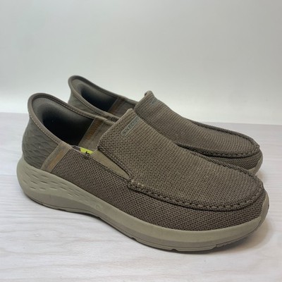 Men's Slip in Shoes 10.5 Skechers Relaxed Fit Parson Ralven Taupe Relaxed Fit