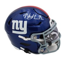 Michael Strahan Signed New York Giants Speed Flex Mid-Size NFL Midi Helmet