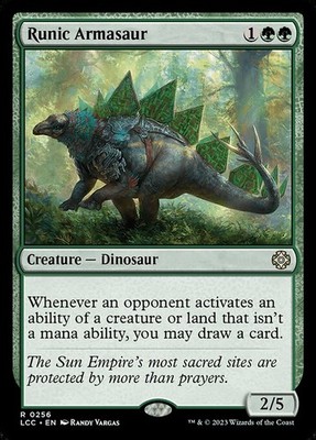 Runic Armasaur 256 R Normal LCC MTG NM