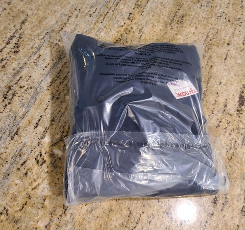 New! Lands End Womens Size L Navy Blue Polo Dress Short Sleeve Knee Length - Picture 13 of 13