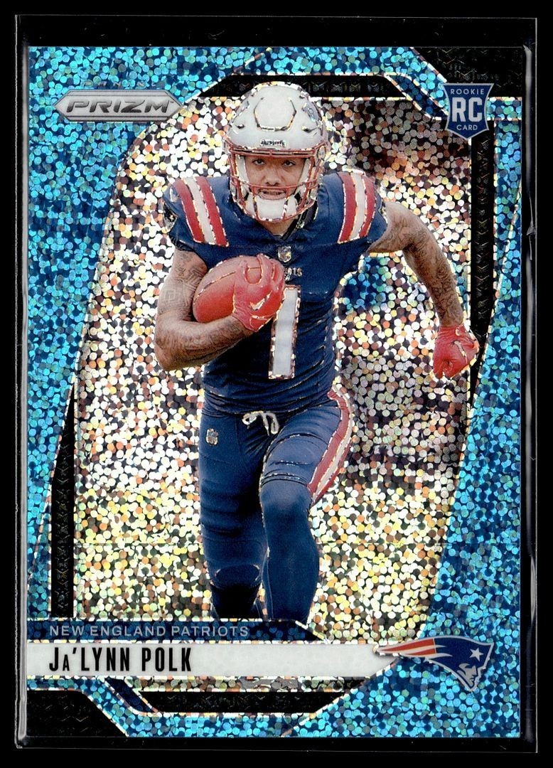 2024 PRIZM BLUE SPARKLE /96 ROOKIE 339 Ja’Lynn Polk New England Patriots