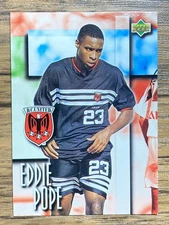 Upper Deck Bandai MLS Card 1997 #50 Eddie Pope D.C. United