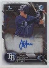 2016 Bowman Draft Chrome Draft Pick Auto Josh Lowe Joshua Lowe #CDA-JL Auto 12x6