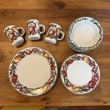 Service For 3 Dansk Holiday Harvest Dinner Set