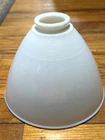 Vtg 8" White Milk Glass Glass Floor Lamp Shade Diffuser