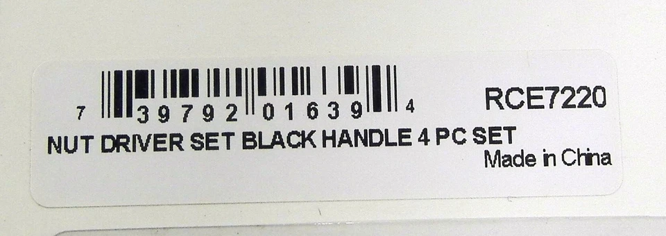 Metric Nut Driver Set w/Black Handles (4pcs) - Racers Edge #RCE7220 - Image 3 of 3