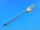 Number 11 by Gorham Sterling Silver Cocktail Fork GW 3D Shell with Twist 5 5/8"
