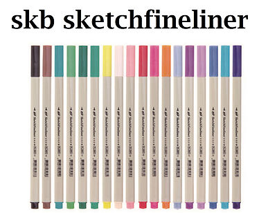 SKB Sketch Fineliner Pens Colors Drawing Painting Needle Tip 0.3mm Fine Planner