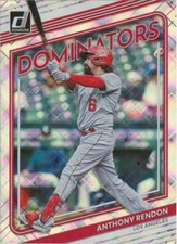 Anthony Rendon 2022 Panini Donruss Dominators #D-8 Los Angeles Angels