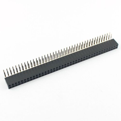 2Pcs 2mm 2.0mm 2x40 Pin 80P Female Header Strip Double Row Right Angel Connector - Foto 1 di 5