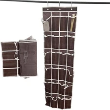 24 Grids Over Door Hanging Storage Holder Hanger Bag Closet Organizer Rack