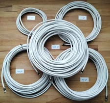 Quad Shield RG6 Solid Copper White Coaxial Cable for Digital TV Cable Satellite