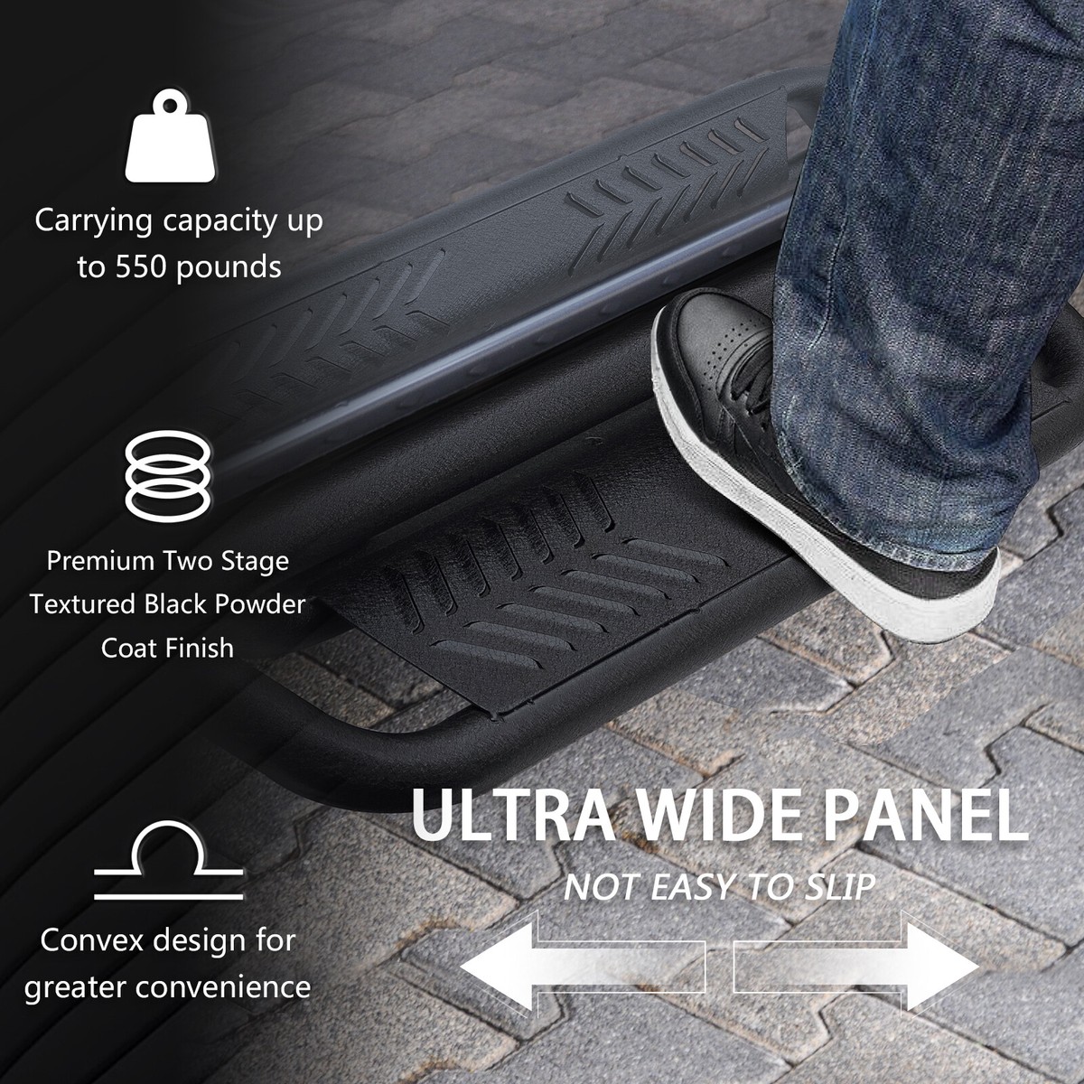 7'' Side Steps Running Boards For 2015-2026 Chevy Colorado & GMC