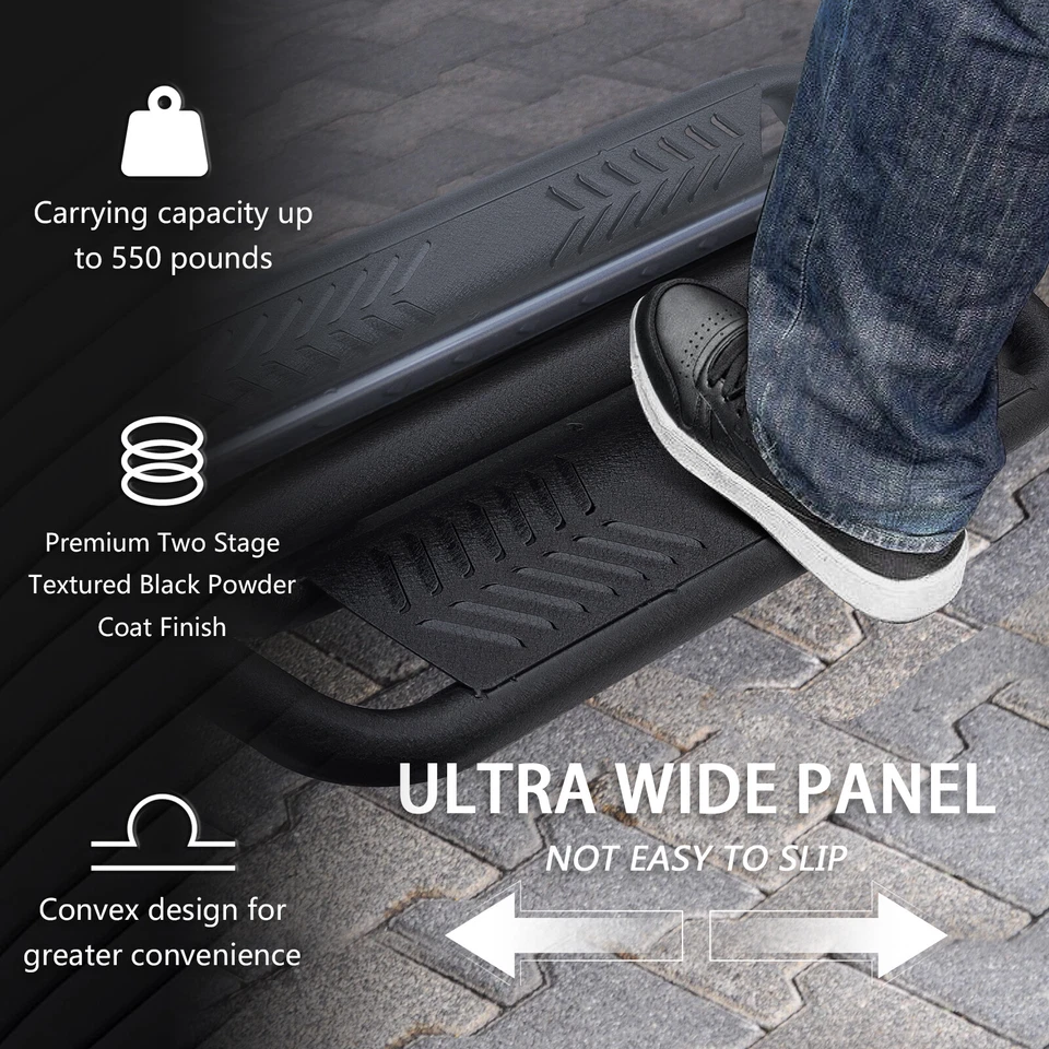 7'' Side Steps Running Boards For 2015-2026 Chevy Colorado & GMC Canyon Crew Cab Foto 3 de 4