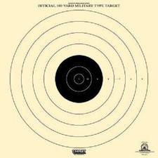 SR-1 SR1 NRA Official 100 Yard Military Type High Power Target 10 pack 