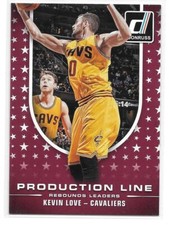 2014-15 Donruss Basketball Production Line Rebounds Kevin Love Cavaliers