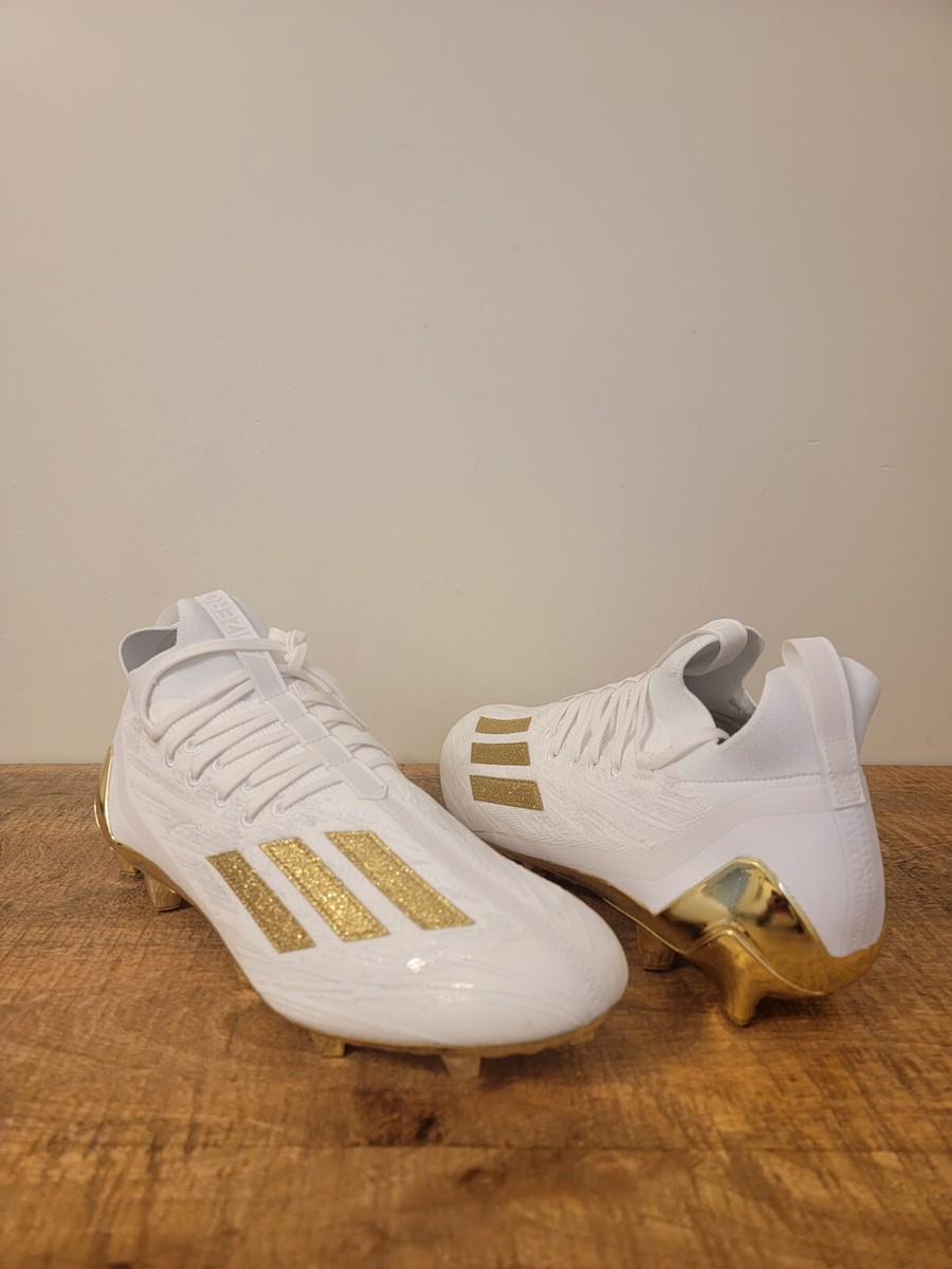 Adidas Adizero Primeknit Football Cleats White/Gold GX5100  display picture 3