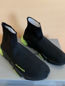 balenciaga speed black yellow