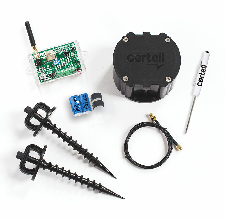 Cartell CW-SYS Wireless Dual Purpose Exit Wand Vehicle Detection Sensor