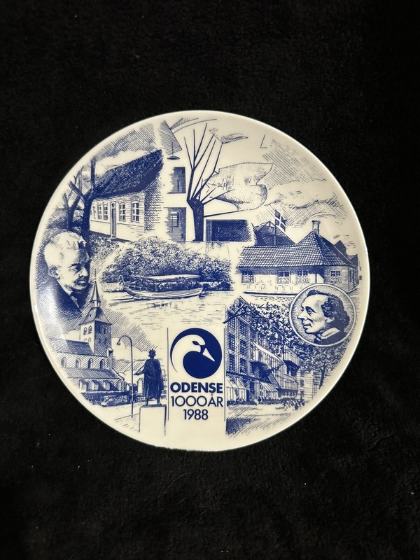 Denmark Memorial plate, Odense 1000 Years