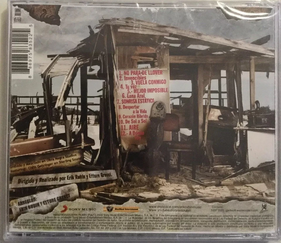 ERIK RUBIN Aqui Y Ahora CD NEW ex Timbiriche Erick Eric NUEVO NEW Rare - Image 2 of 3