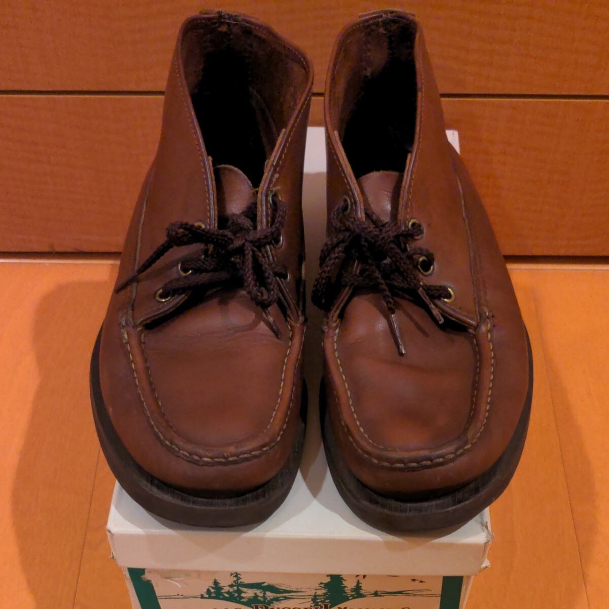 靴 90s RUSSELL MOCCASIN RUSSELL MOCCASIN Boots Clay Chukka Boots Leather Brown Size