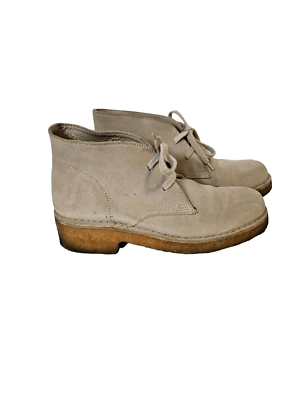 Beige Suede Leather Clark Desert Boots Clarks Originals Desert Boot - Sand Suede - 26155527 main image 3