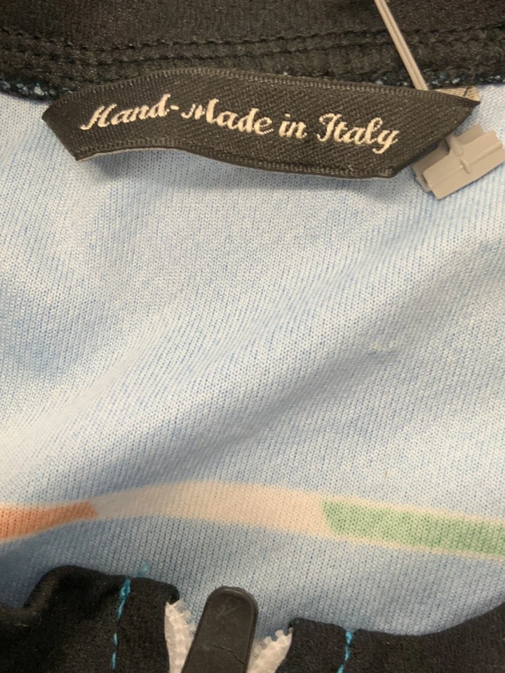 Camiseta de ciclismo De Marchi azul hecha en Italia talla M mediana Foto 3 de 4