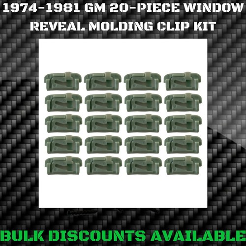 1974-1981 Chevrolet Oldsmobile Buick Glass Windshield Molding Reveal Clips GM - 第 1/5 張圖片