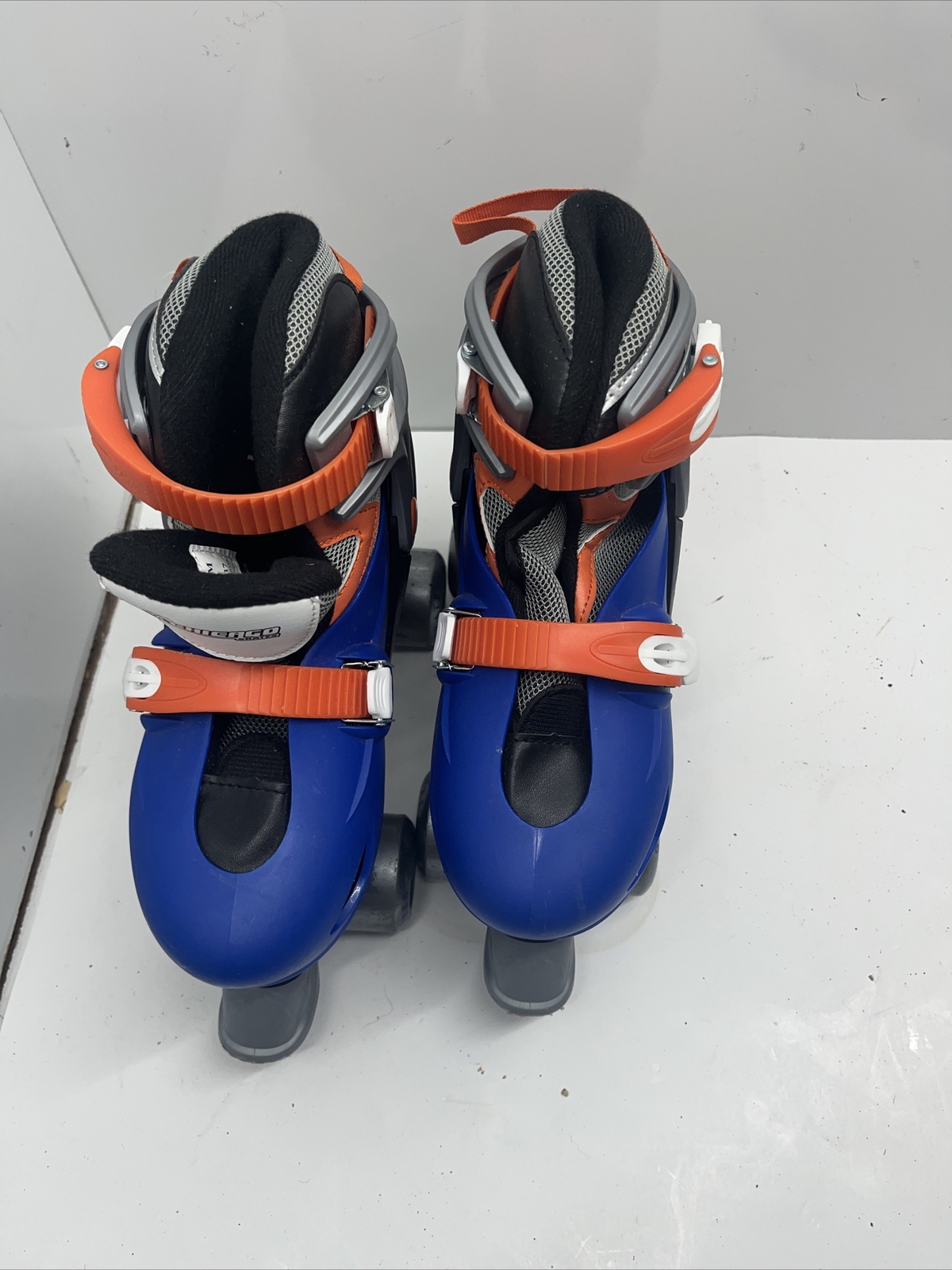 - Quad Roller Skate Combo Set - Blue/orange Youth Size 1-4