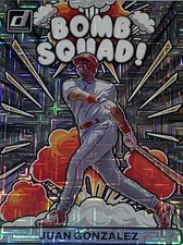 Juan Gonzalez 2023 Donruss Bomb Squad Vector Juan Gonzalez #BS7 Texas Rangers