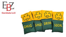 St. Patrick Day Drinking Cornhole Game Regulation Made Cornhole Bags