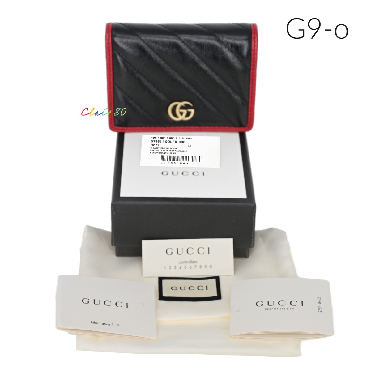 【GUCCI】GG Marmont Matelasse Coin Wallet & Card Case Set Gucci GG Marmont Diagonal Matelassé Leather Card Case Wallet